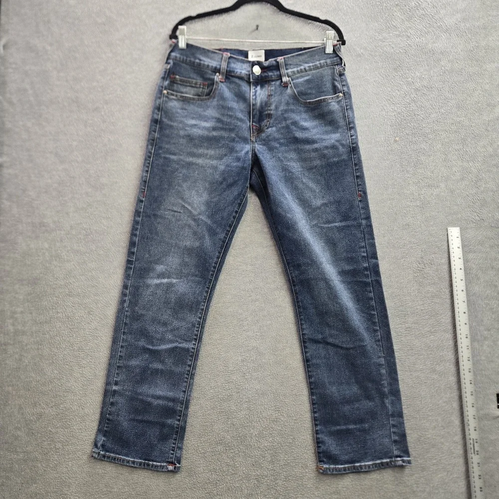 True Religion Men Jeans 32‎ Blue Denim Embroidered RICKY Relaxed Straight